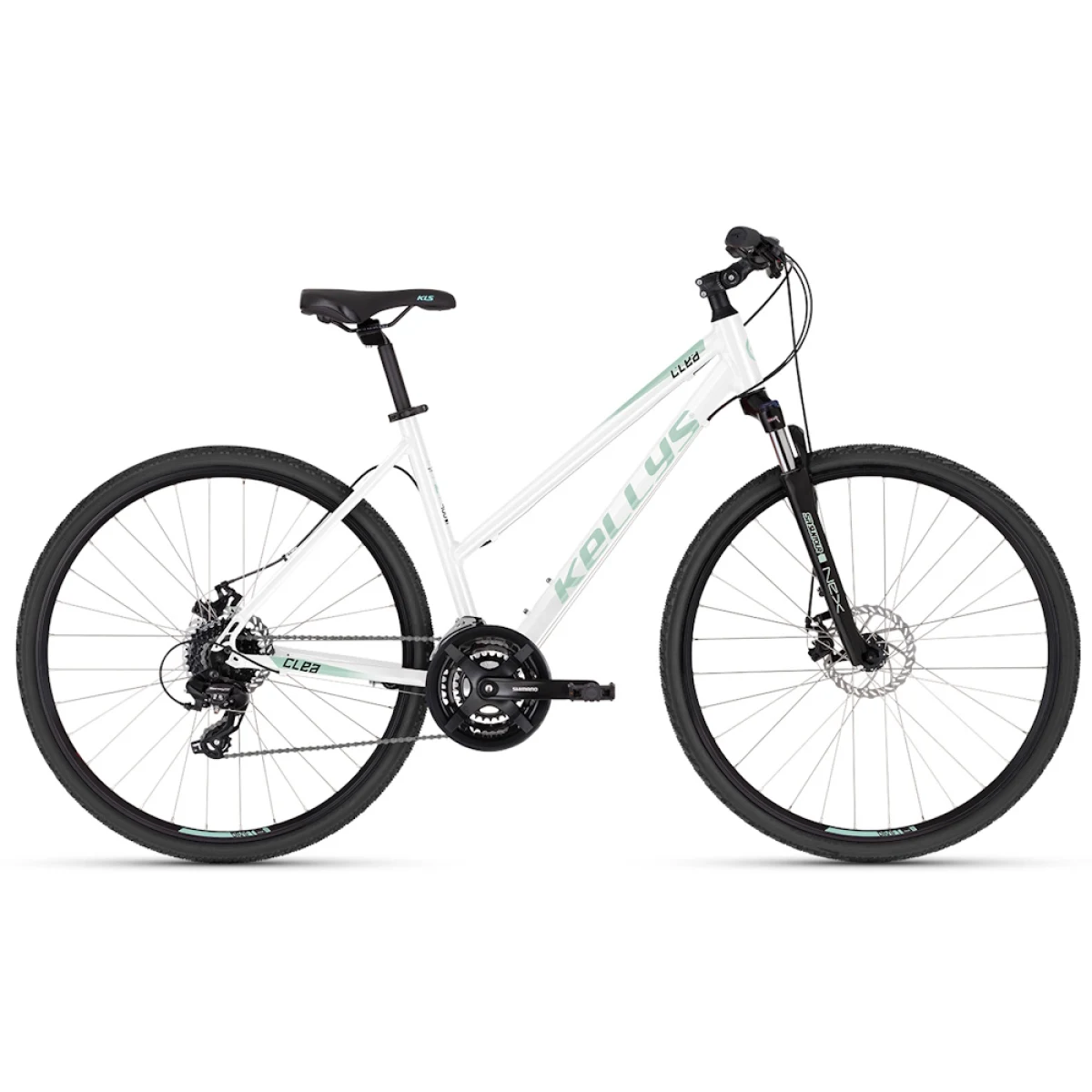 Kellys CLEA 70 28" - model 2025 Frost White - S (17", 155-170 cm) · záber 2