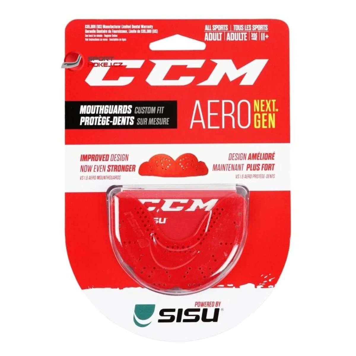 CCM Sisu Aero SR červená - Velikost: S | Barva: červená · záber 1