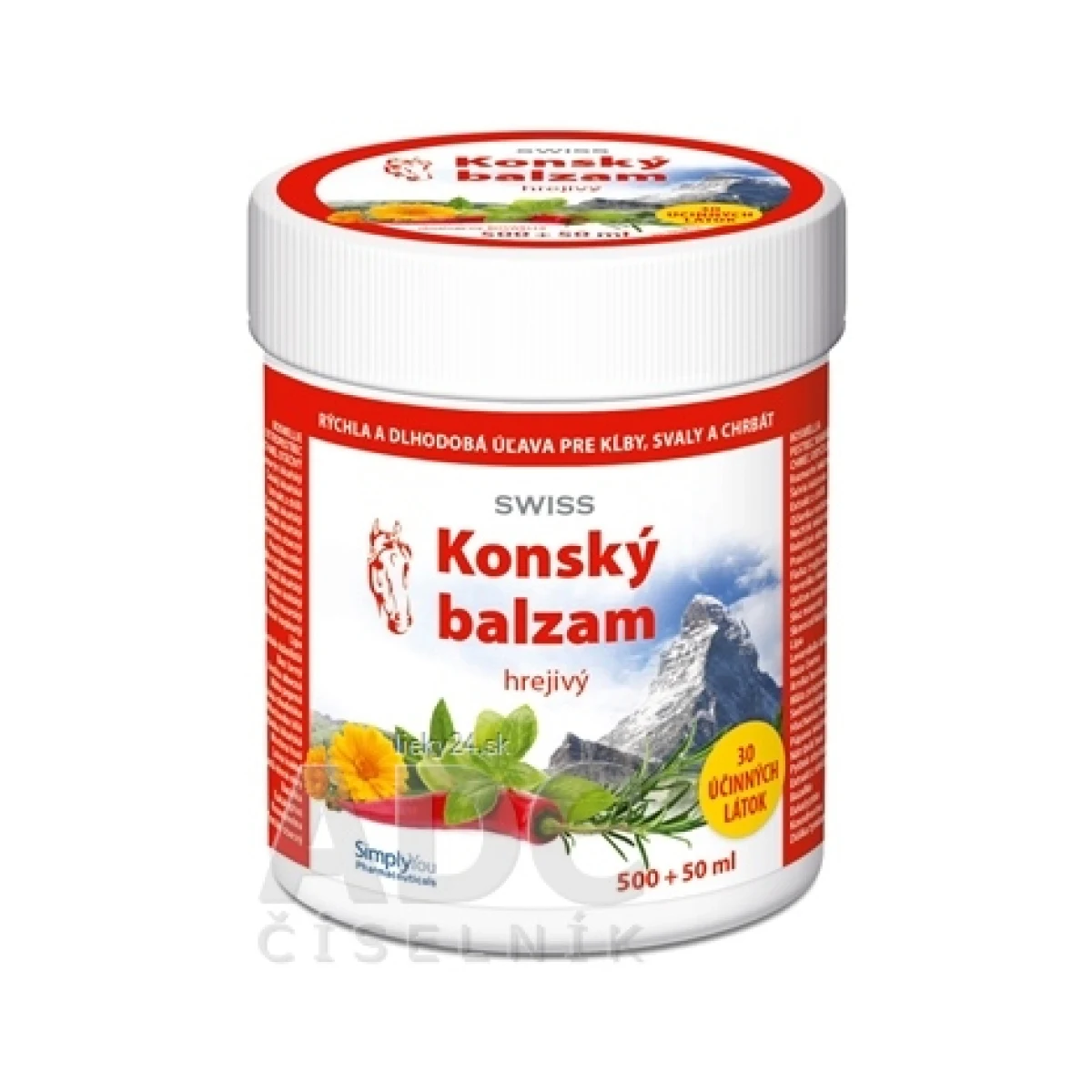 KONSKÝ BALZAM SWISS hrejivý · záber 1