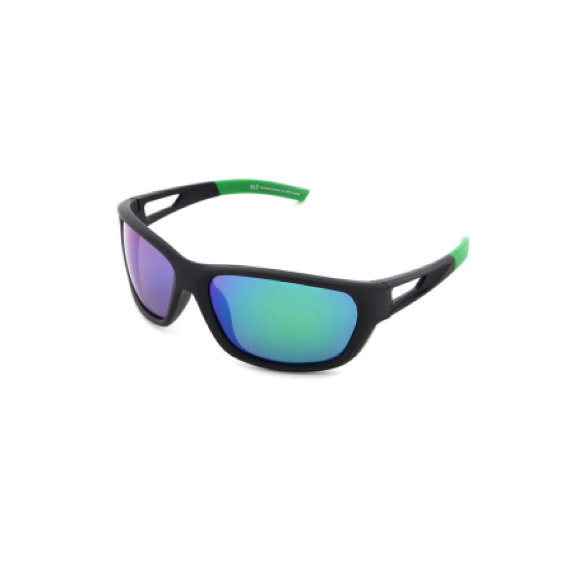Polarizált napszemüvegek H.I.S. POLARIZED HPS27102-3, black, smoke with green mirror POL, 65-17-134 · záber 1