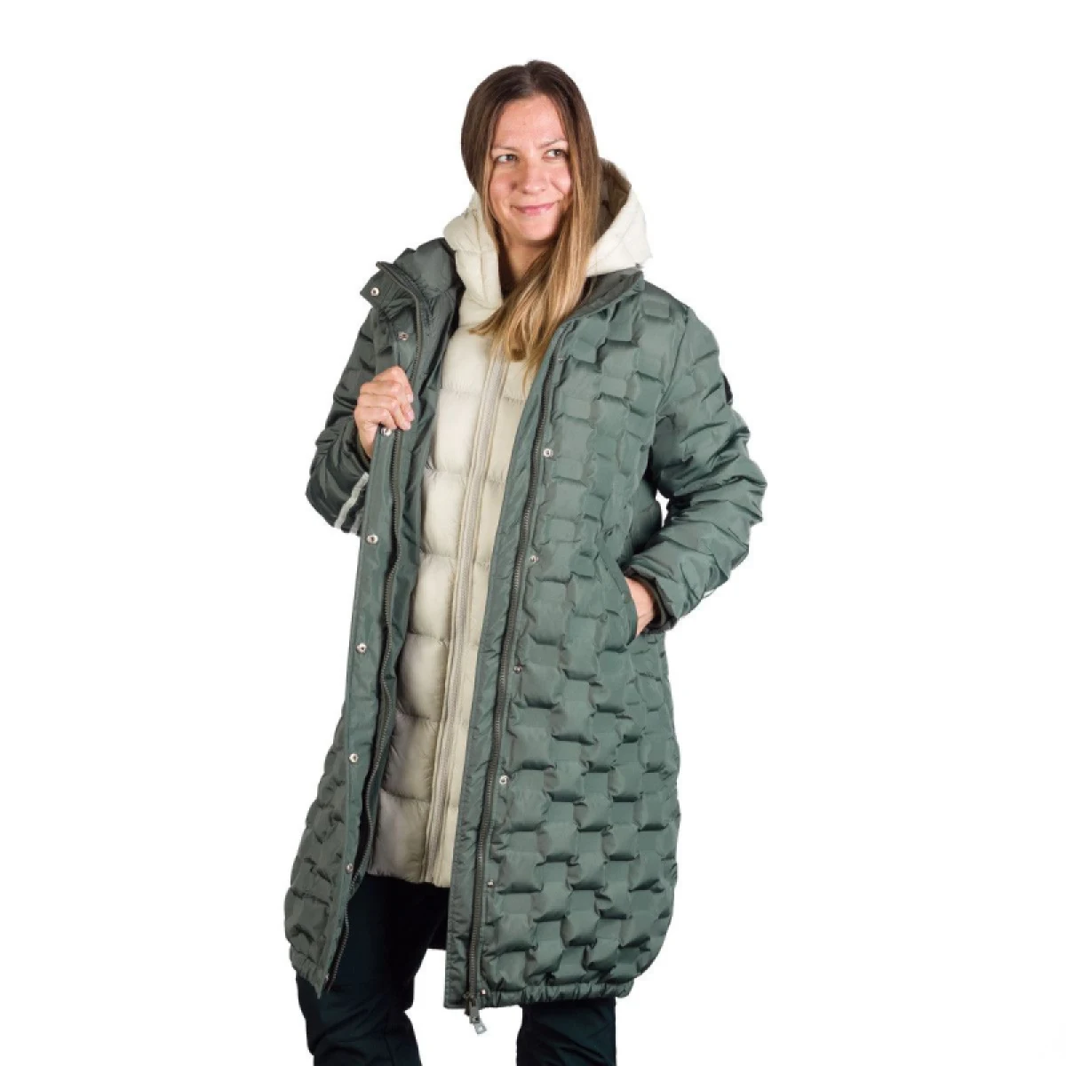 Dámská bunda NORTHFINDER LAURIE-300darkgreen · záber 3