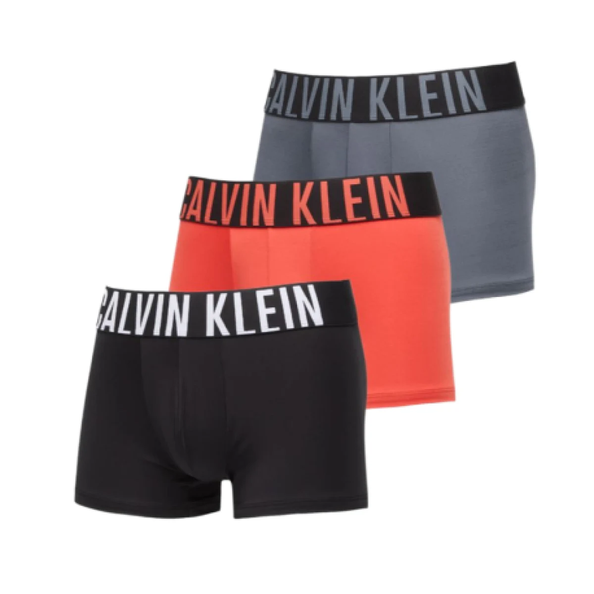 Pánske boxerky CALVIN KLEIN 3 PACK - Trunk 3-Pack black multicolor logo · záber 1