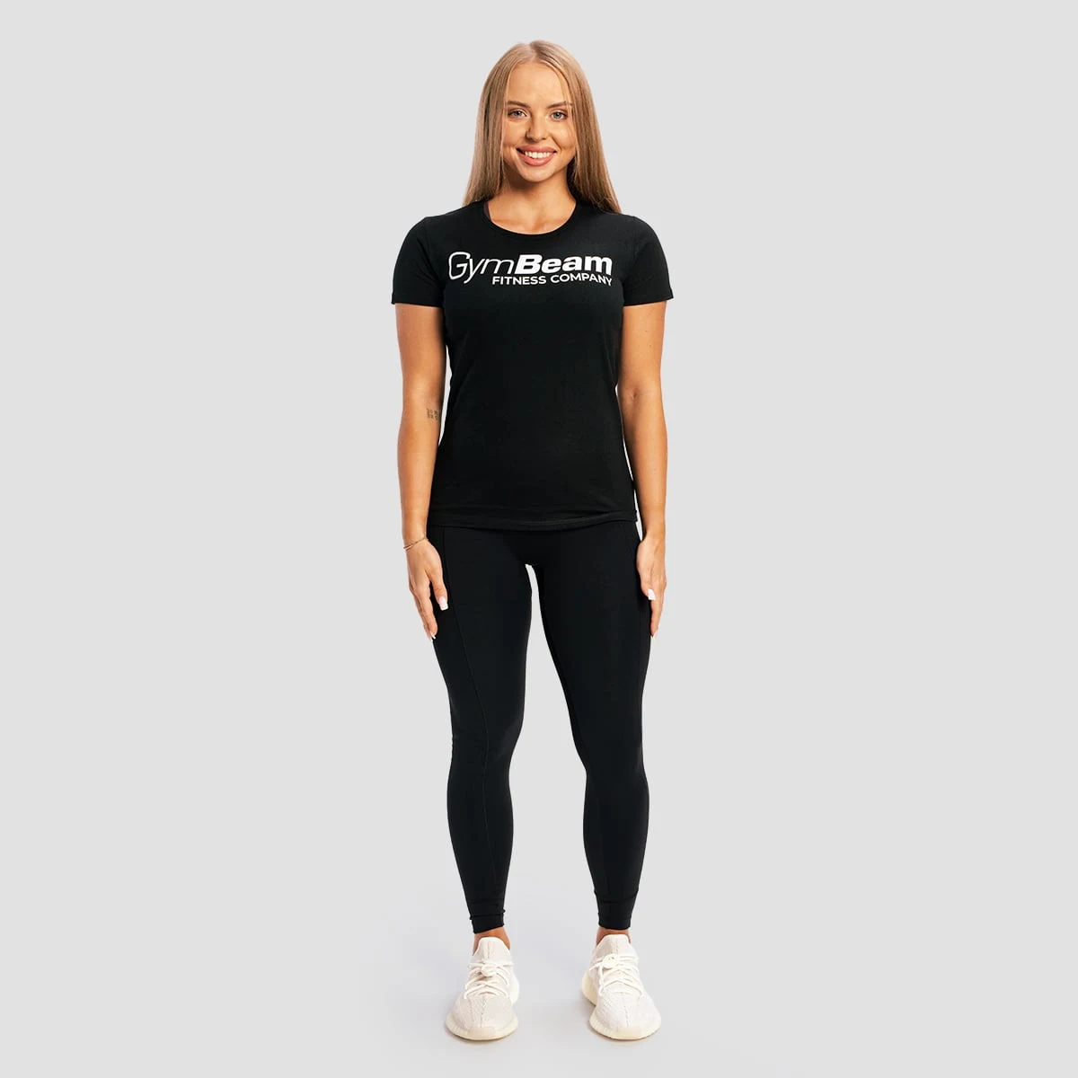 GymBeam Dámské tričko Fitness Black - Velikost: XS | Barva: Čierna | Hmotnost: 0,1 kg · záber 5