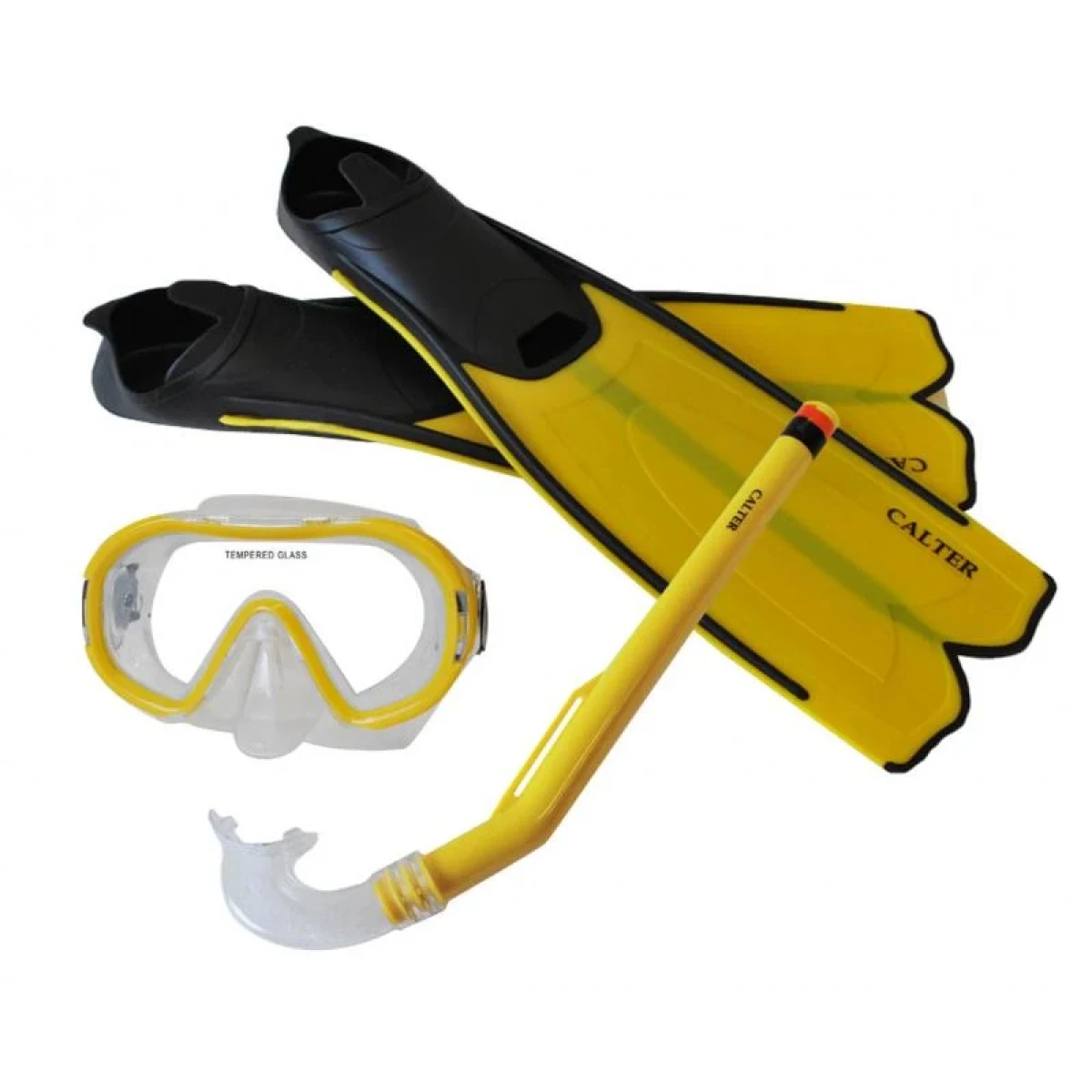 CALTER KIDS S06+M168+F41 PVC, žlutý Potápěčský set · záber 1