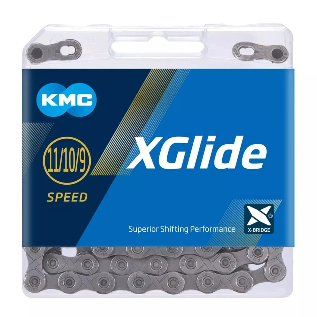 Kmc X-glide Cues šedý 118ČL. BOX řetěz · záber 1