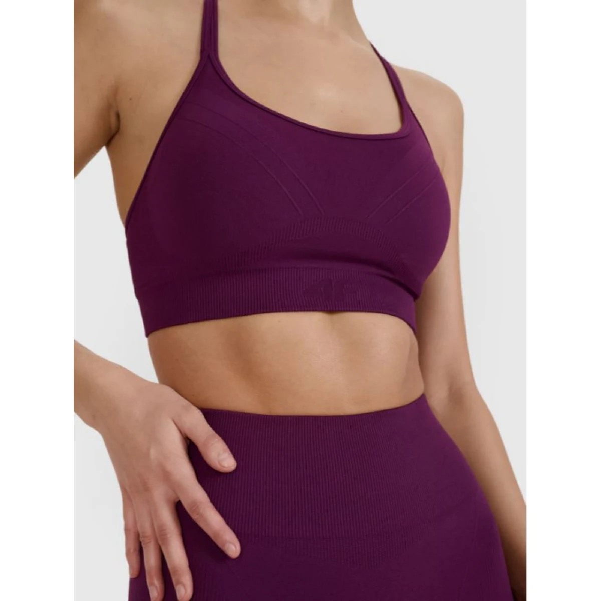 Dámská sportovní tréninková podprsenka 4F SPORT BRA F166-50S-DARK VIOLET · záber 2
