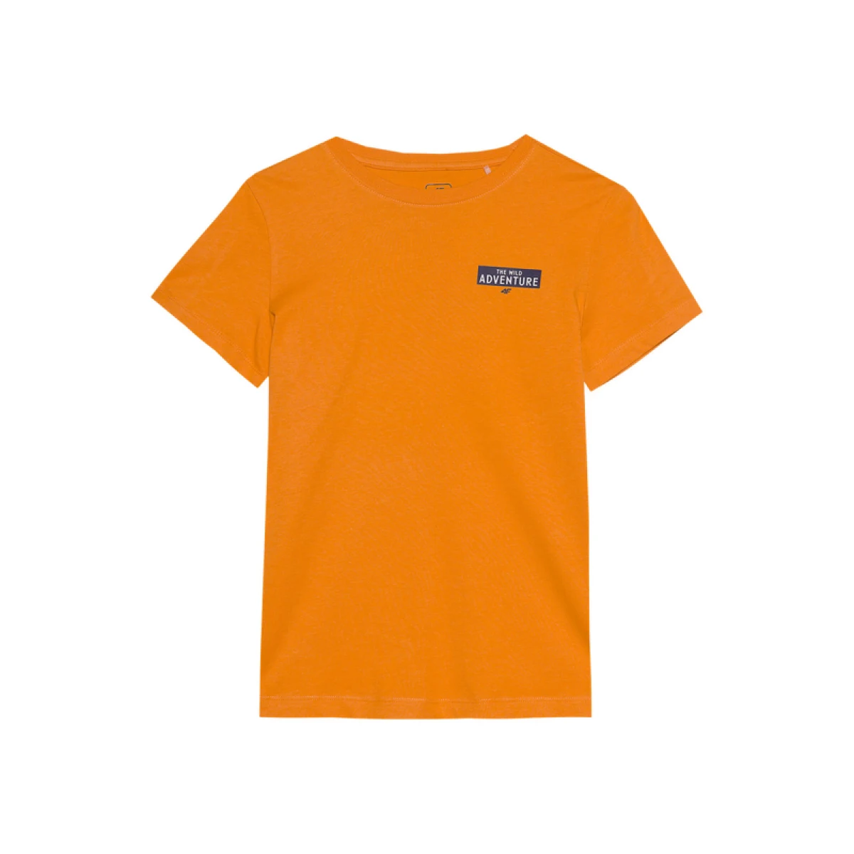 Chlapčenské turistické tričko s krátkym rukávom 4F JUNIOR TSHIRT-4FJWSS24TTSHM1131-70S-ORANGE · záber 5