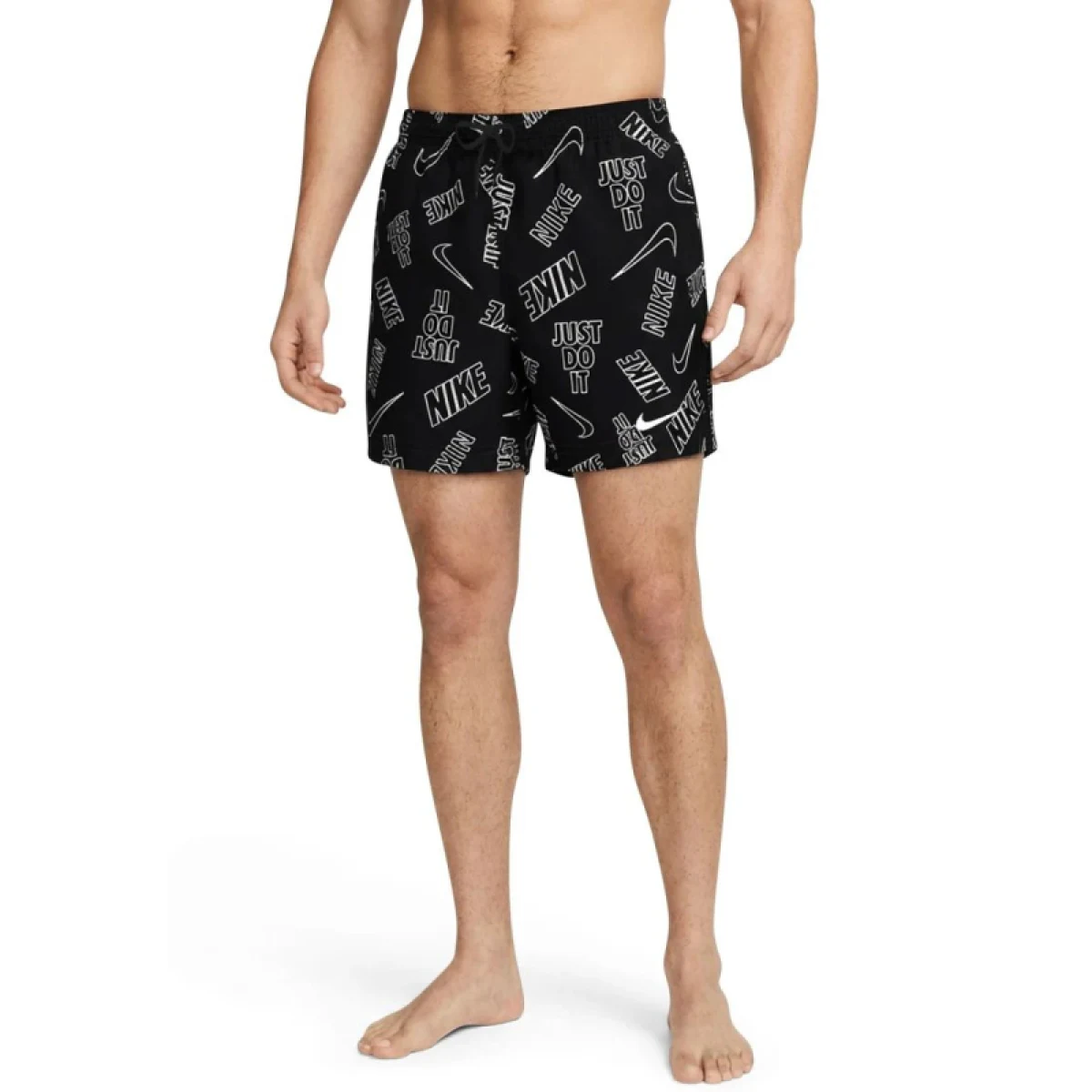 Férfi fürdőnadrág NIKE SWIM Breaker Tossed Logo 5 Black · záber 3