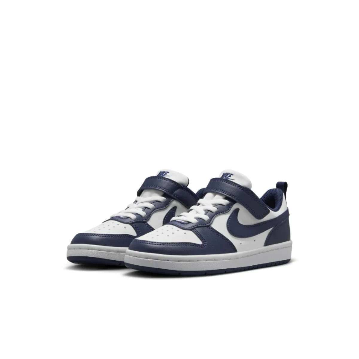 Chlapčenská rekreačná obuv NIKE Court Borough Low Next Nature K white midnight navy white · záber 6