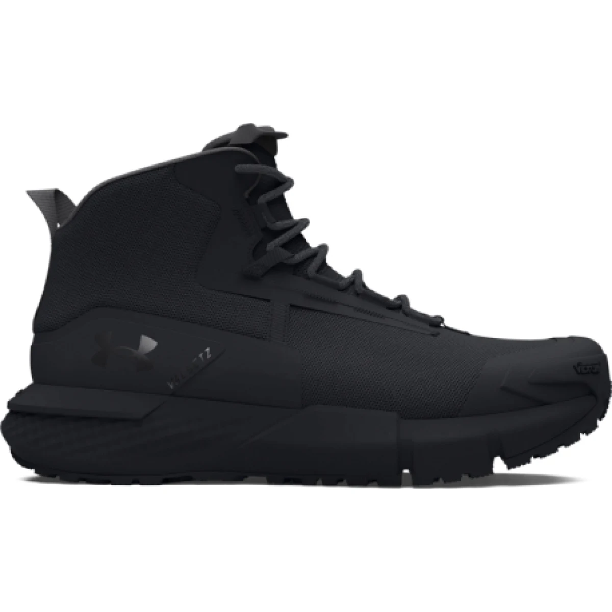 Pánska členková turistická obuv UNDER ARMOUR UA Charged Valsetz Mid M black black jet gray · záber 1