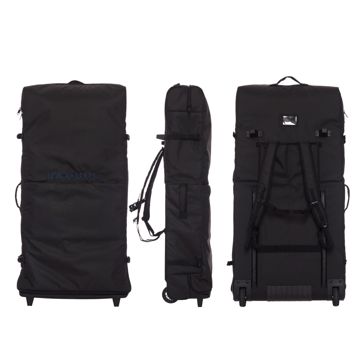 DECATHLON Cestovný kufor na bodyboard na kolieskach 900 čierny bez · záber 1