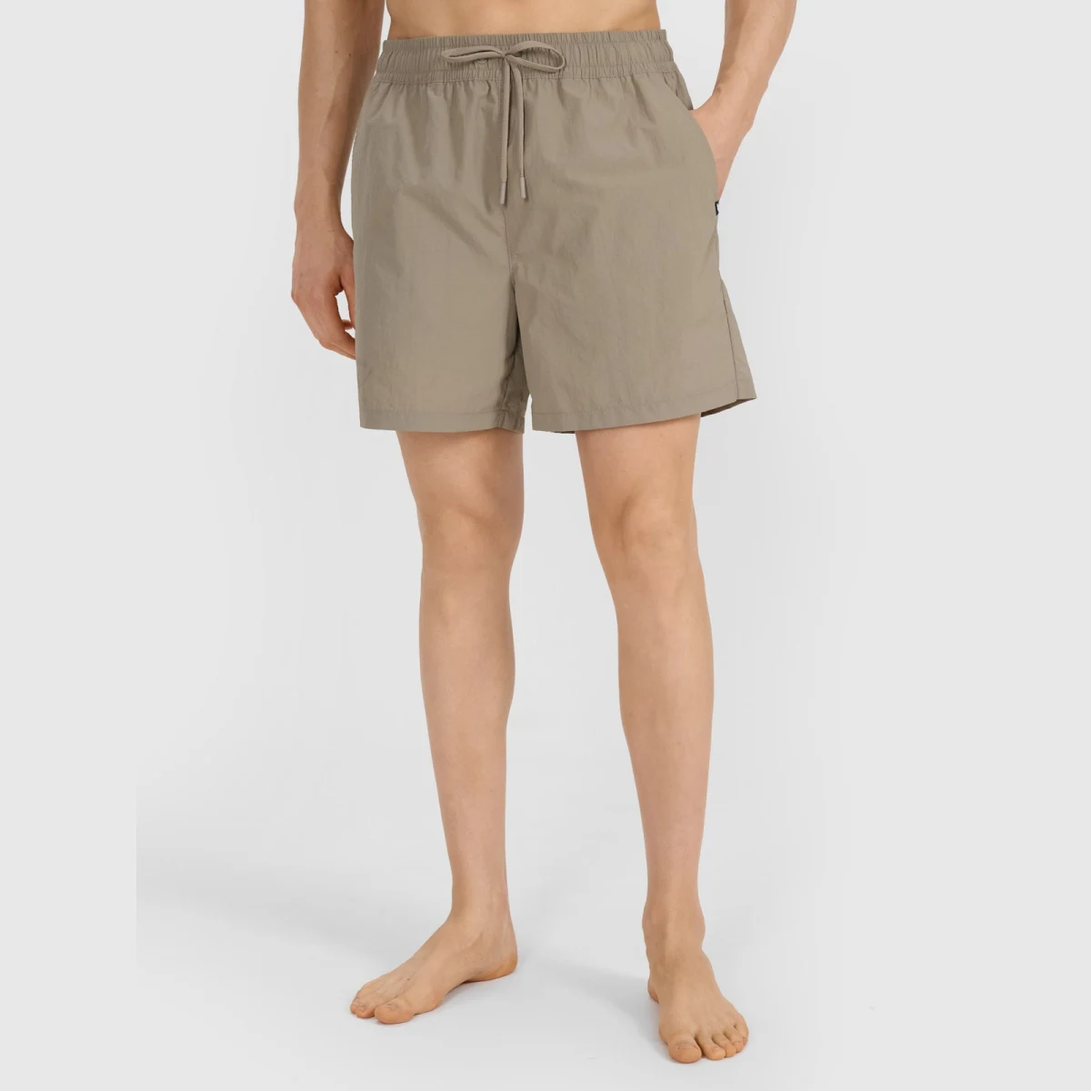 Pánské plážové boardshorty - khaki · záber 2
