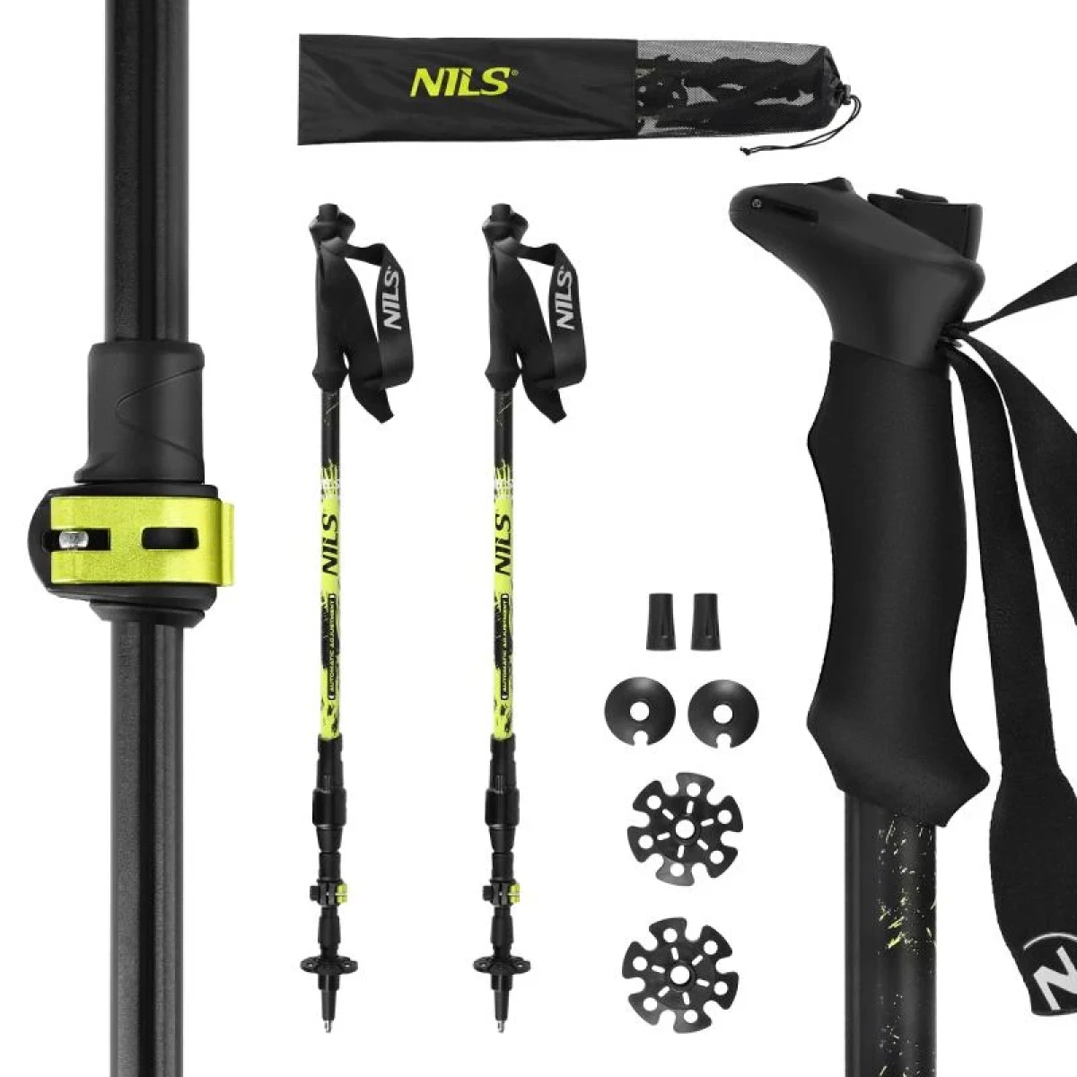 NILS Automatické trekingové hole TK8608 · záber 1