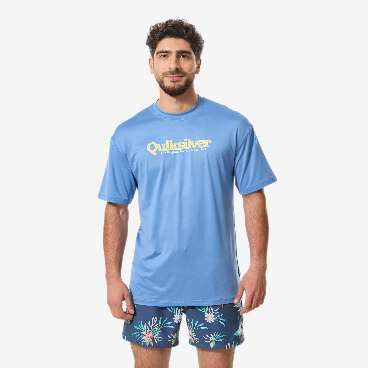 QUIKSILVER QUIKSILVER Til pánske tričko na surf s UV ochranou modré L · záber 1
