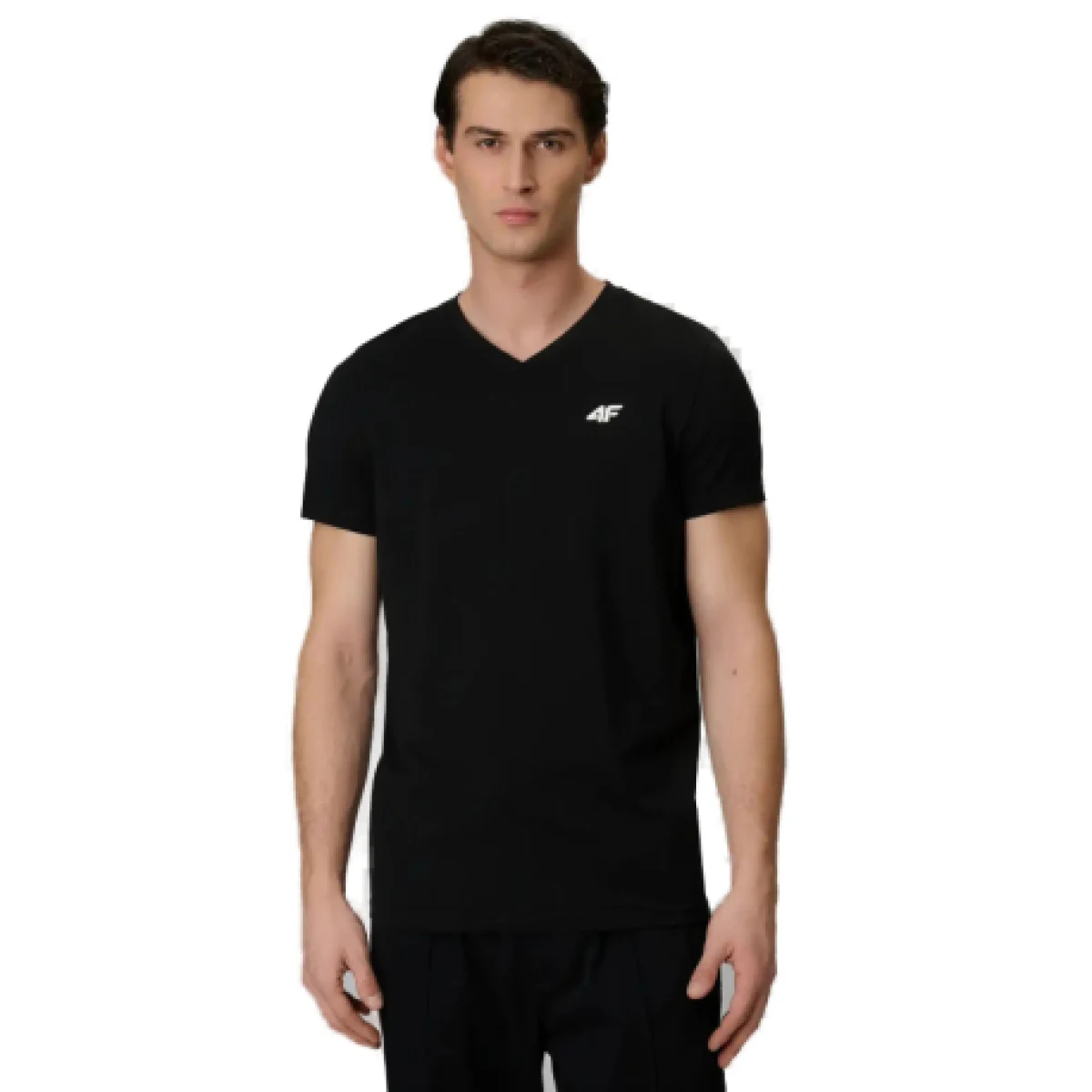 Pánské tričko s krátkým rukávem 4F TSHIRT M3339-20S-DEEP BLACK · záber 1