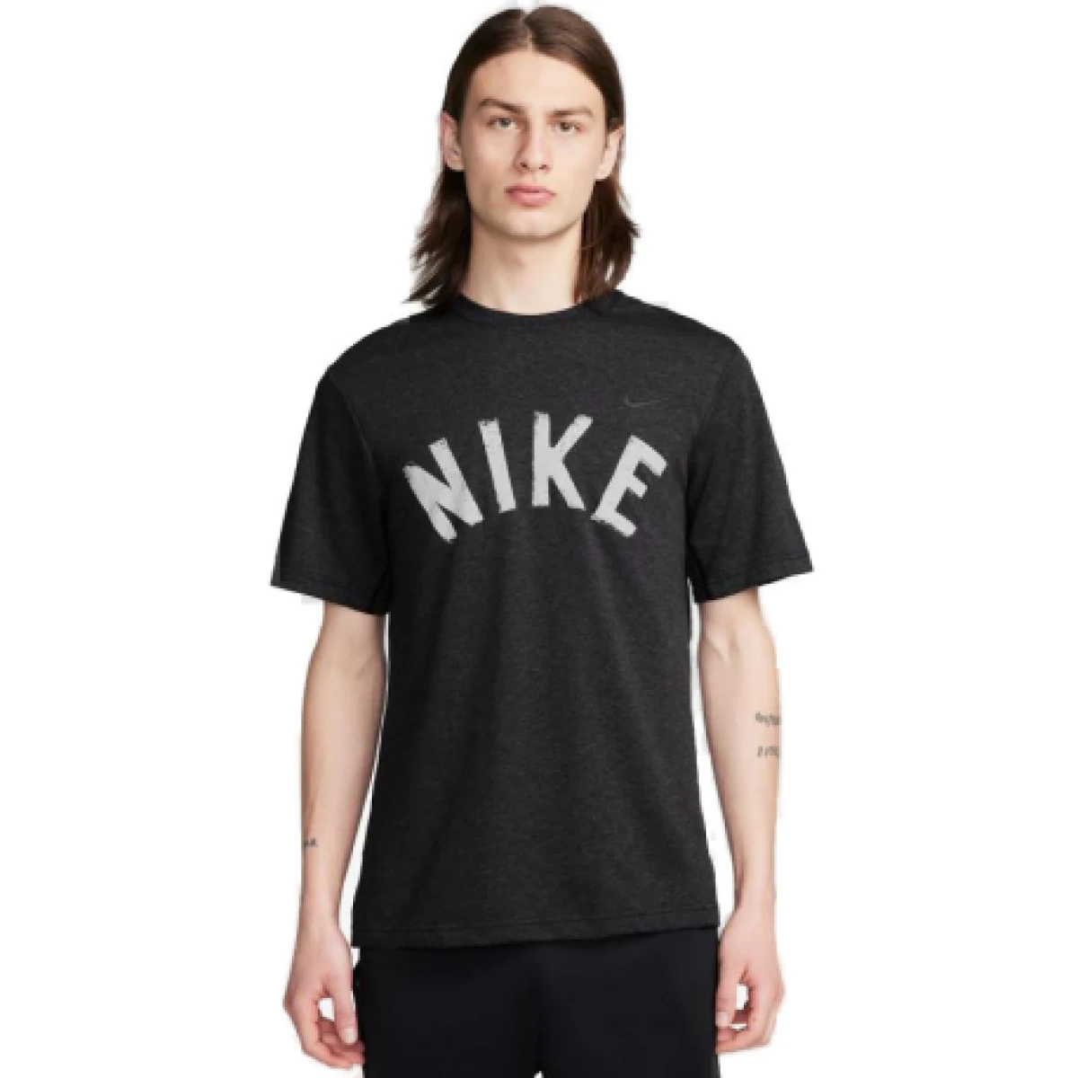 Pánské tričko s krátkým rukávem NIKE M NK DF PRIMARY SWOOSH TOP SS-010 BLACK · záber 1