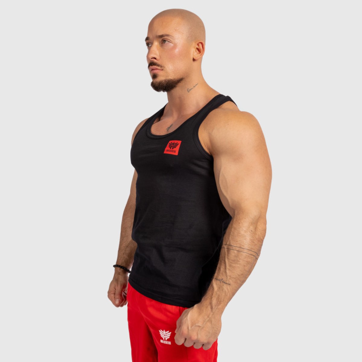 Pánske fitness tielko Iron Aesthetics Control, čierne · záber 4