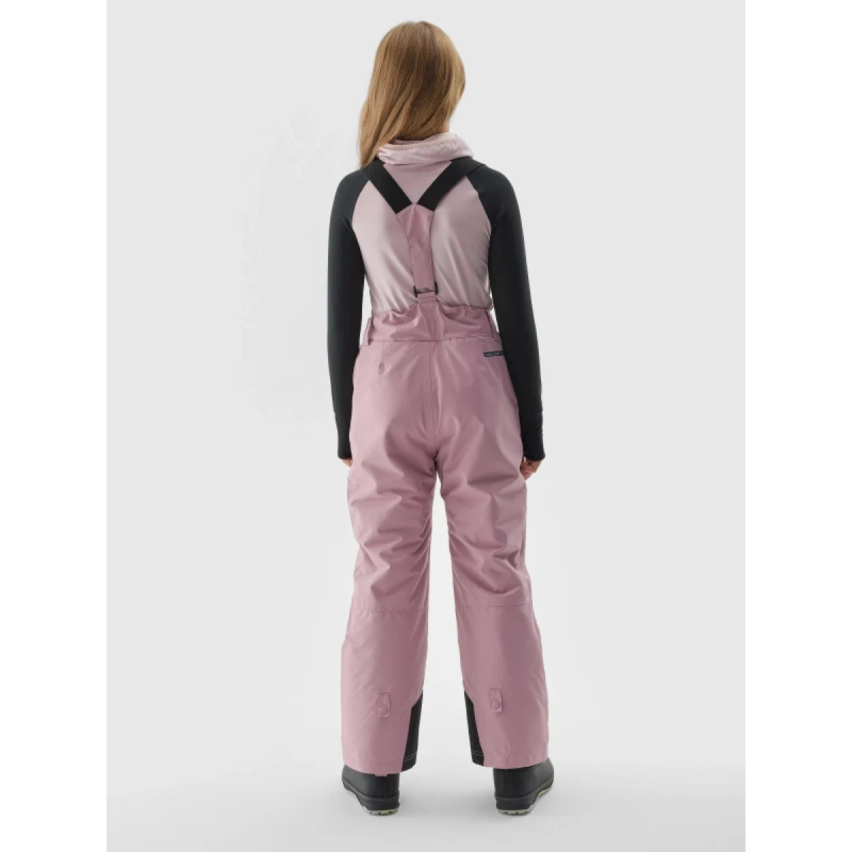 Dívčí lyžařské kalhoty 4F JUNIOR TROUSERS FNK-JAW23TFTRF353-53S-DARK PINK · záber 4
