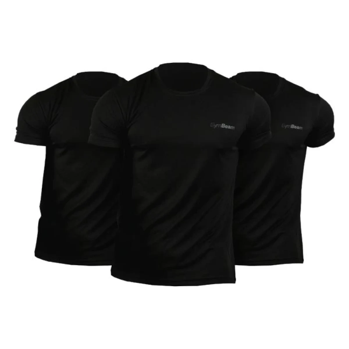 GymBeam Tričko TRN 3Pack Black - Velikost: 3, S | Barva: čierna | Hmotnost: 0,39 kg · záber 2