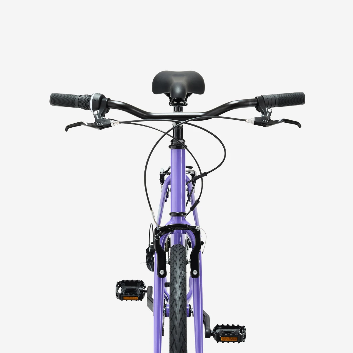 ROCKRIDER Trekingový bicykel EXPL 50 s nízkym rámom fialový S · záber 2