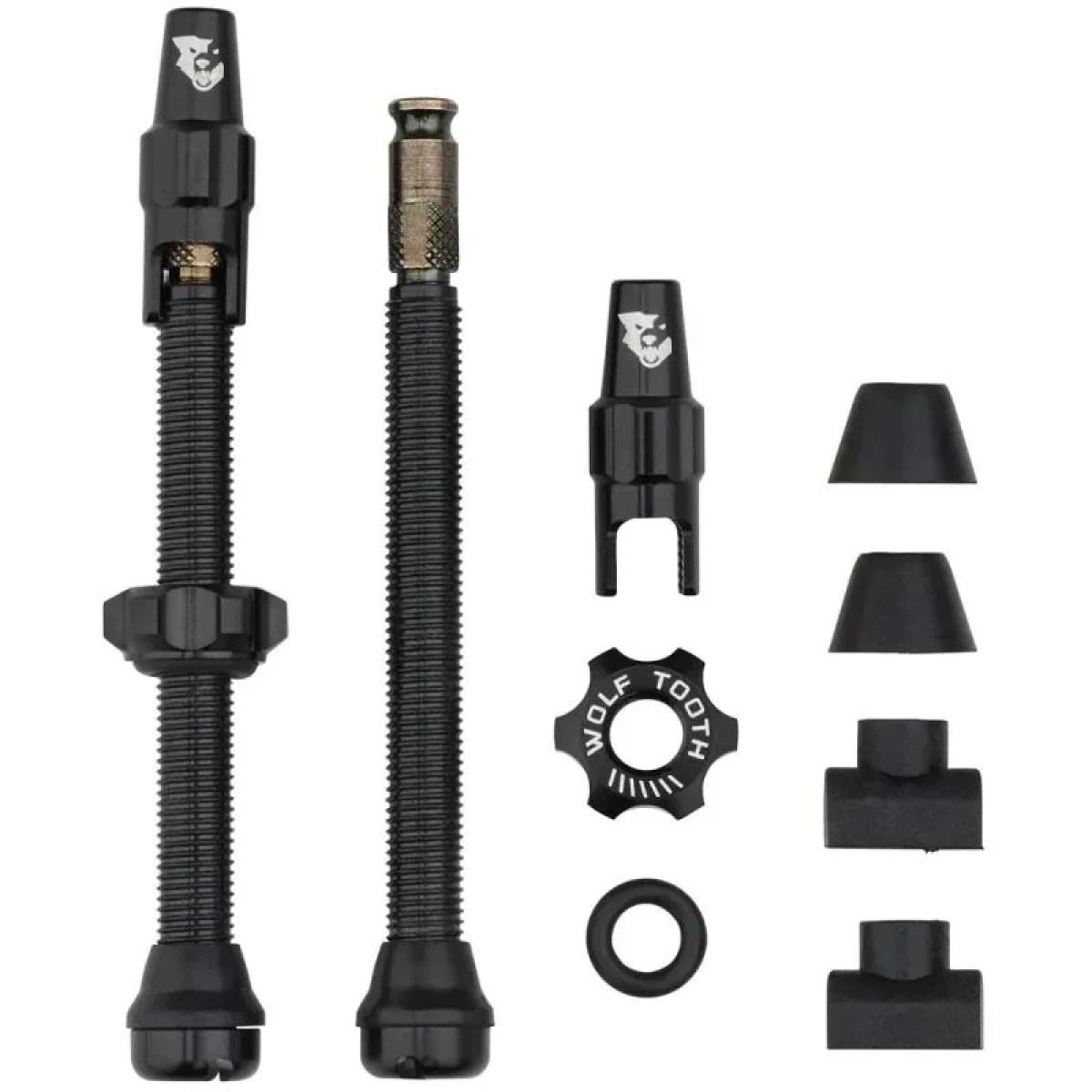 WOLF TOOTH Ventilky Tubeless Valve Stem Kit Clik Valve 60mm Černá · záber 1