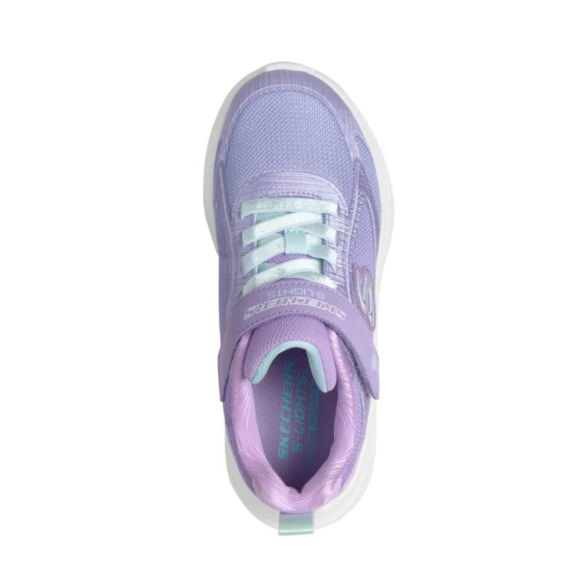 Dievčenská rekreačná obuv SKECHERS Sola Glow 2.0 K lavender aqua · záber 4