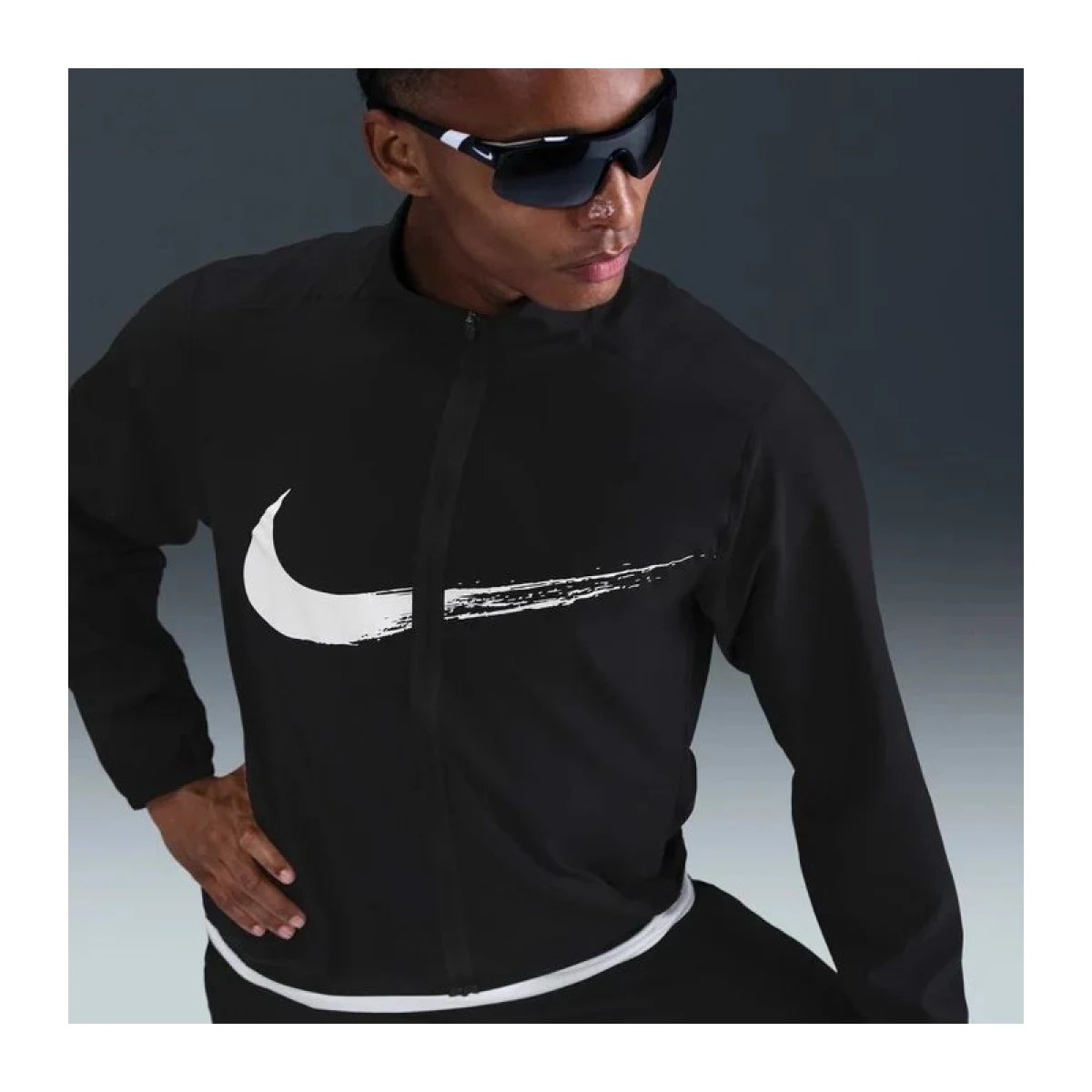 Pánska tréningová bunda NIKE M NK DF FORM JKT GFX BLACK WHITE · záber 4