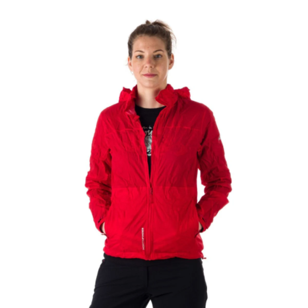 Dámska tréningová bunda s kapucňou NORTHFINDER NORTHKIT-BU-4268OR-bright red · záber 1