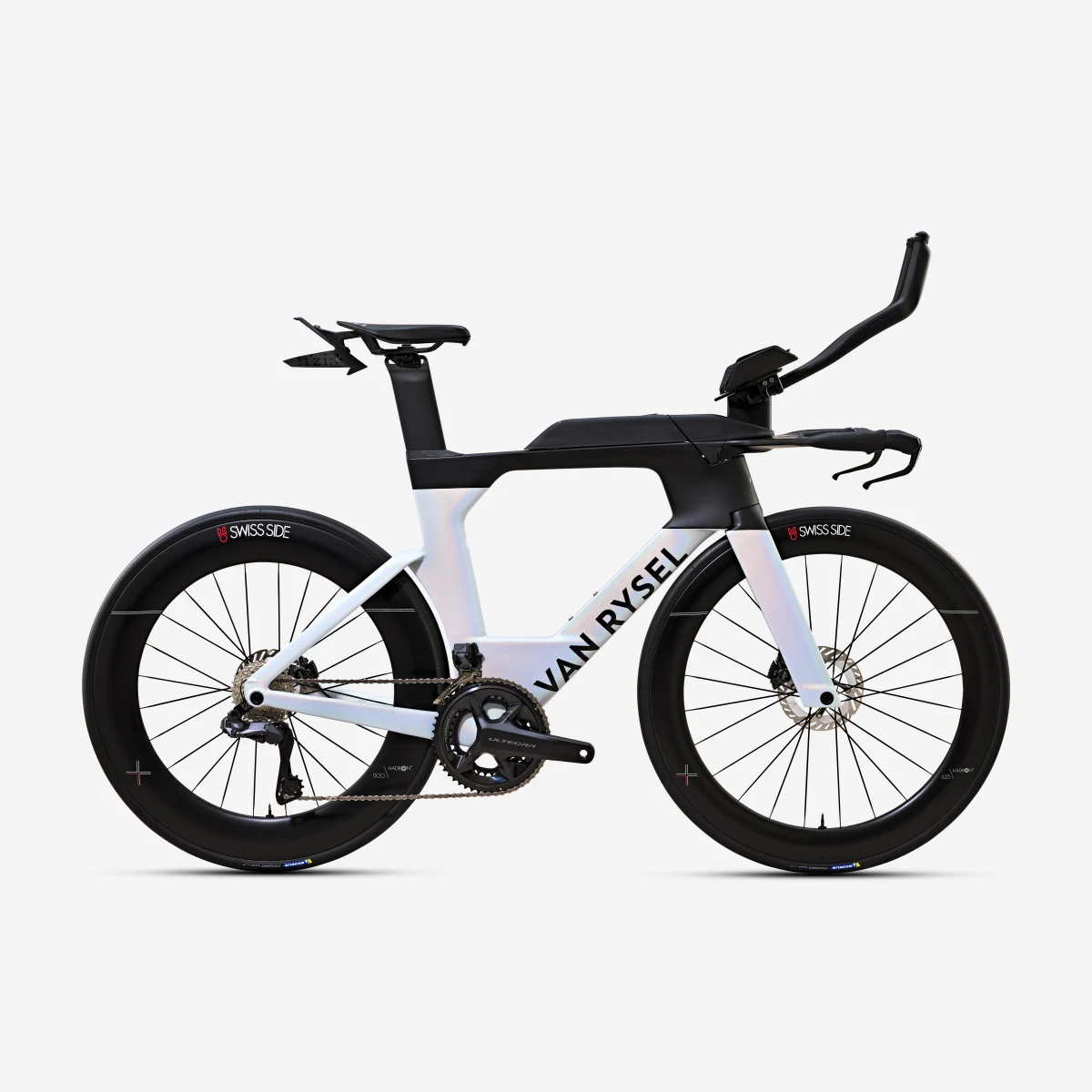 VAN RYSEL Triatlonový bicykel XCR Ultegra Di2 2x12 PWM biely L · záber 1