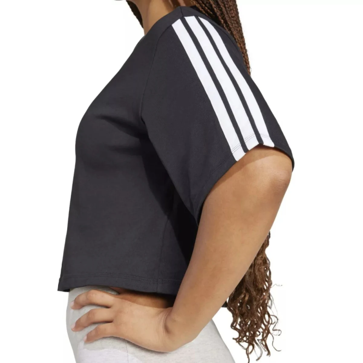 Dámske tričko s krátkym rukávom ADIDAS W 3S SJ TLR T BLACK WHITE · záber 5
