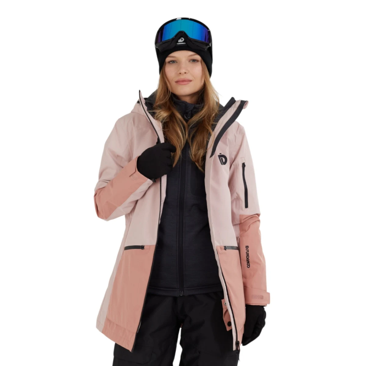 Dámska lyžiarska bunda FUNDANGO Nashua ECO 3L Allmountain Jacket-385- mauve · záber 2