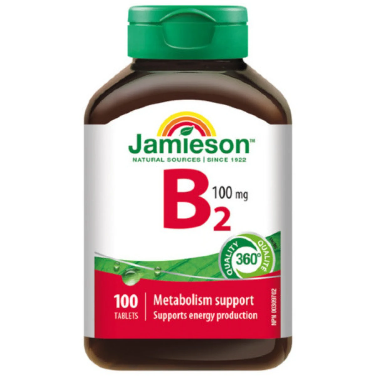 JAMIESON Vitamín B2 riboflavín 100mg 100 tabliet · záber 1