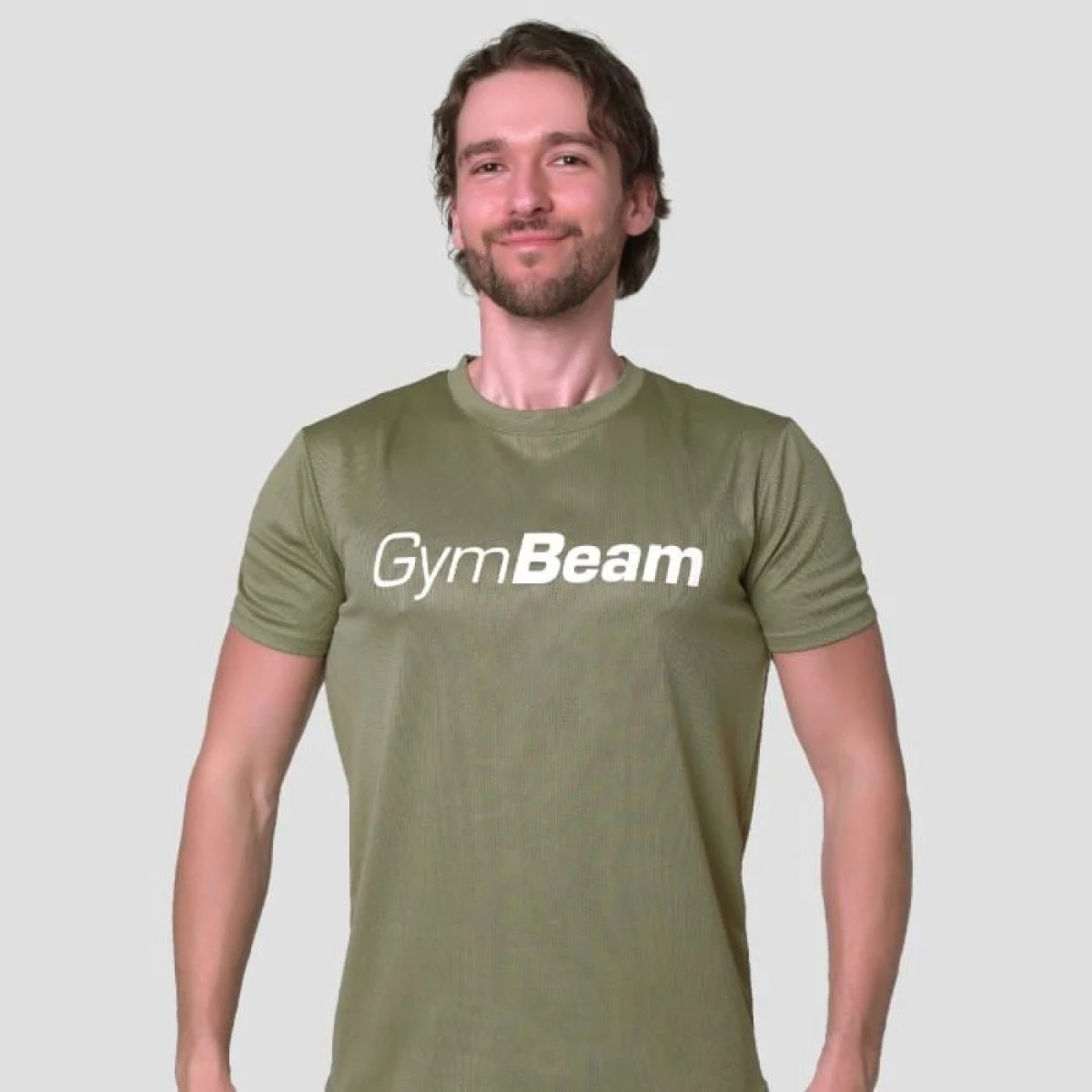 Мъжка тениска Mesh Essence Green - GymBeam - Размер: S | Тегло: 0,1483 g | Опаковка: 80 · záber 1