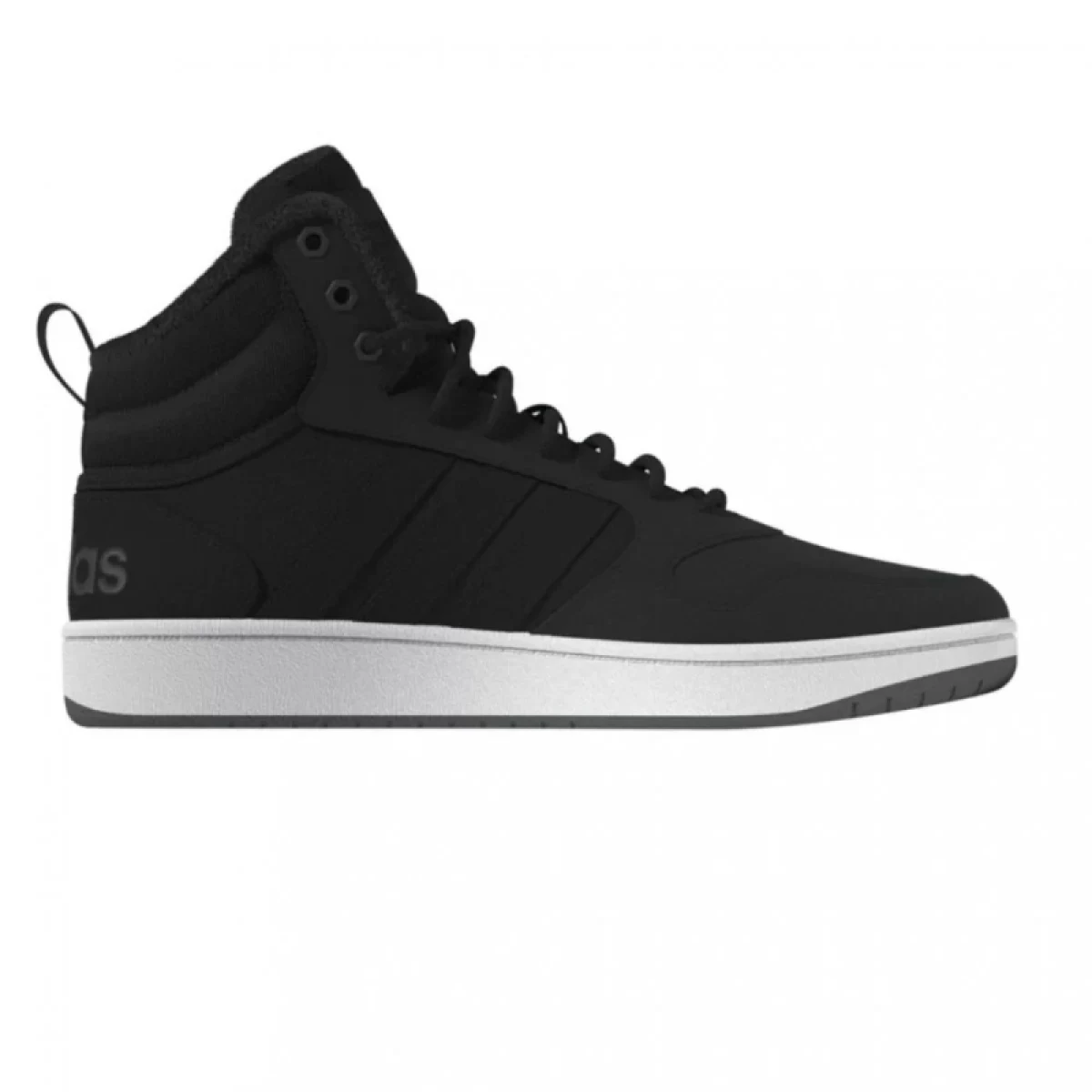 Pánské kotníkové zimní boty ADIDAS Hoops 3.0 Mid WTR core black core black footwear white · záber 3