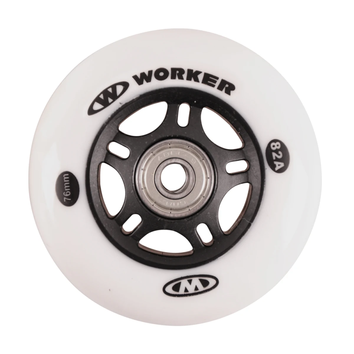 WORKER In-line 76mm a ložiska ABEC-7 chromeSet 4 ks · záber 2