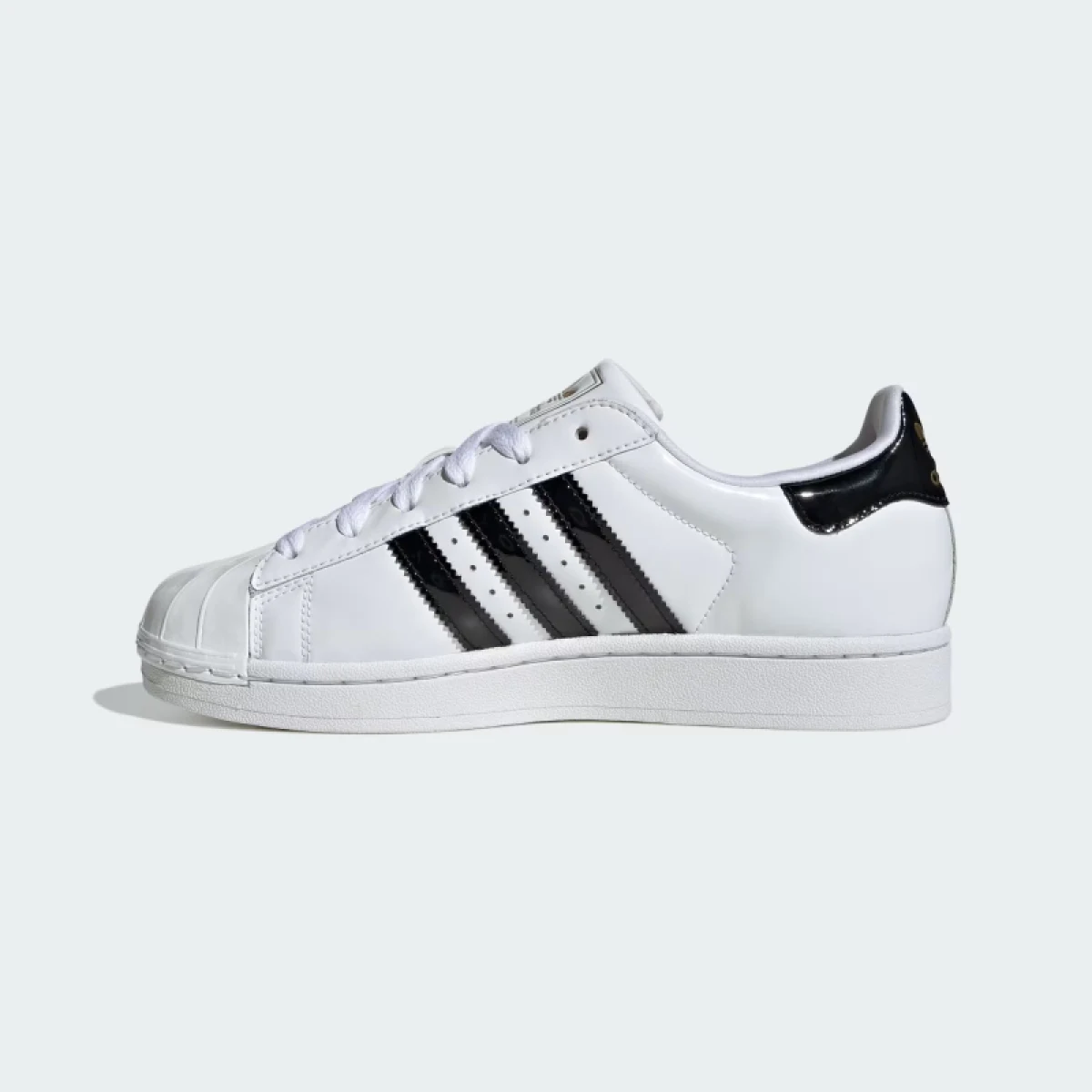 Dámská vycházková obuv ADIDAS ORIGINALS Superstar II W cloud white core black gold metallic · záber 3