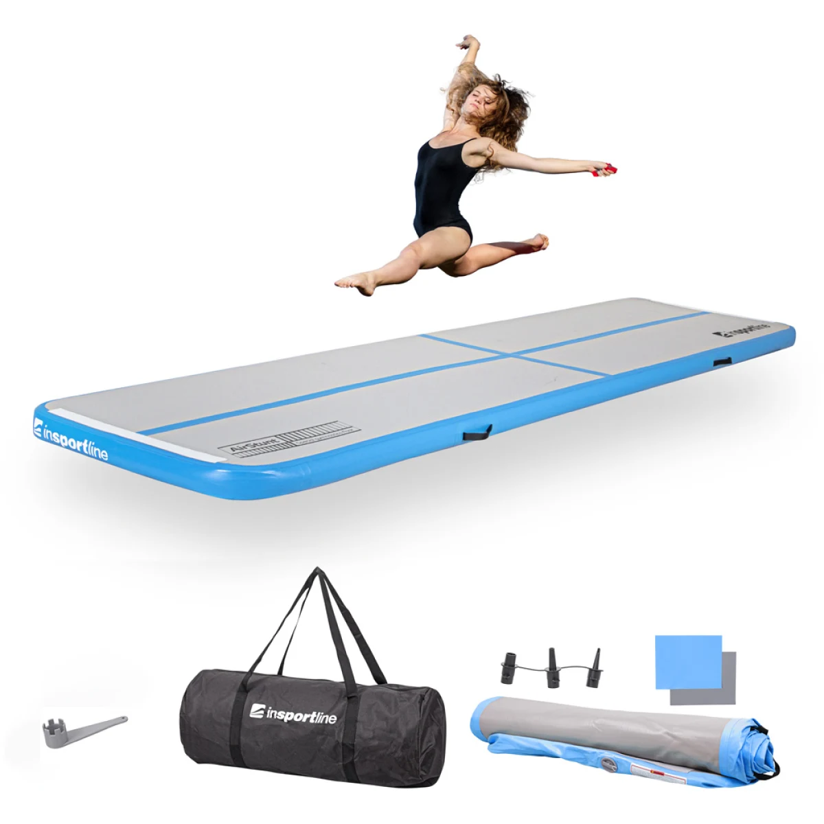 inSPORTline Airstunt 400x100x10 cm biela · záber 2