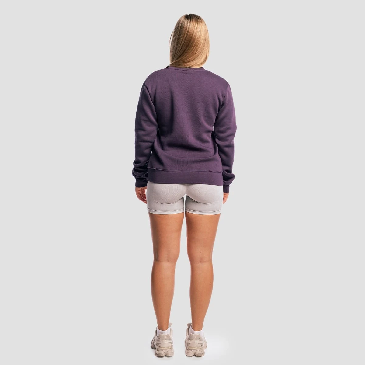Gymbeam Dámská Mikina Basic Jumper Obsidian - Velikost: XS | Barva: Fialová | Hmotnost: 0,354 kg | Balení: 25 · záber 5