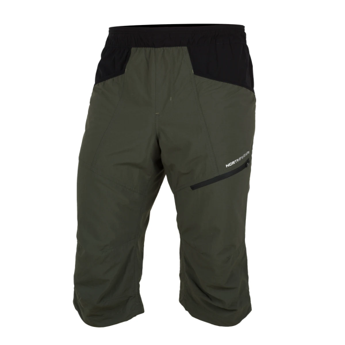Pánské turistické 3 4 kalhoty NORTHFINDER ARTUR-550blackdarkgreen · záber 4