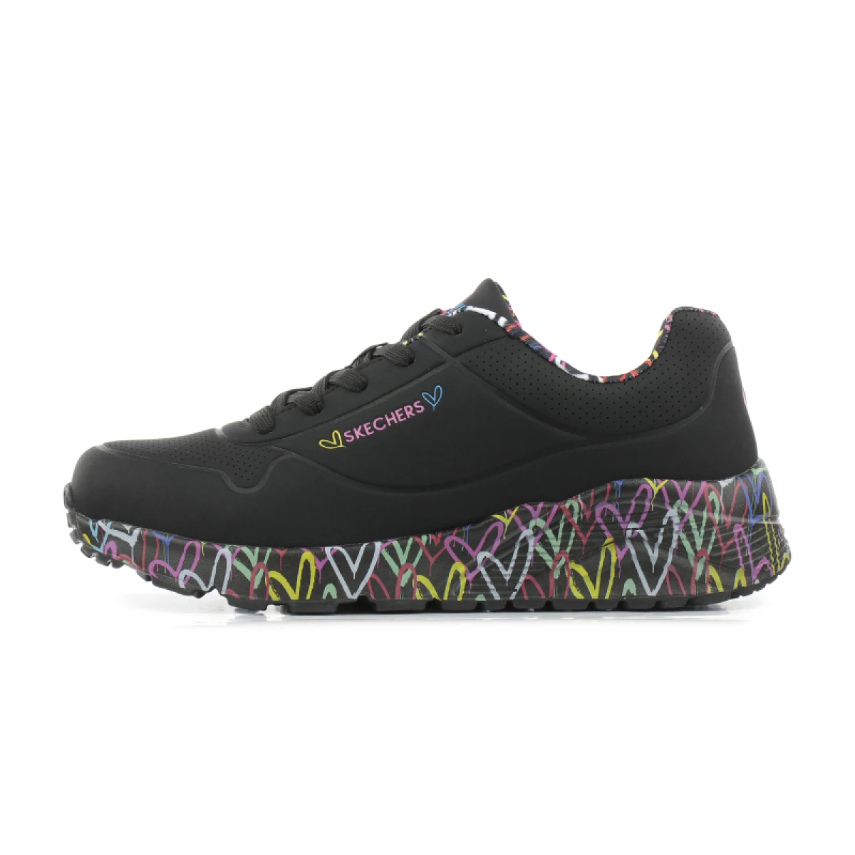 Dívčí rekreační obuv SKECHERS Uno Lite Lovely Luv K black · záber 2