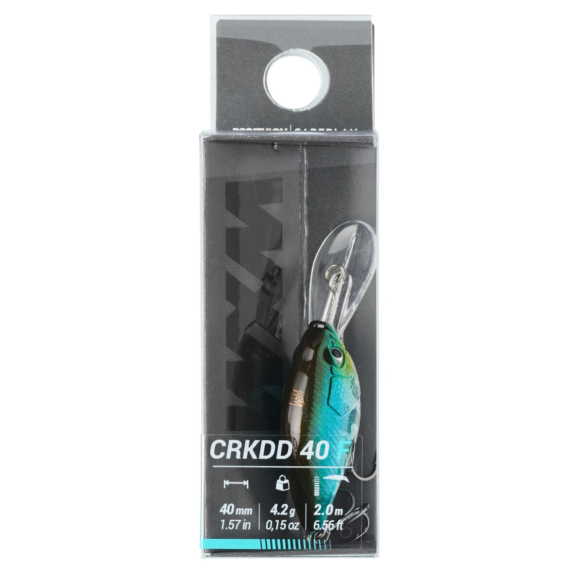 CAPERLAN Wobler Crankbait Deep Diving WXM CRKDD 40 F modrý chrbát bez · záber 2
