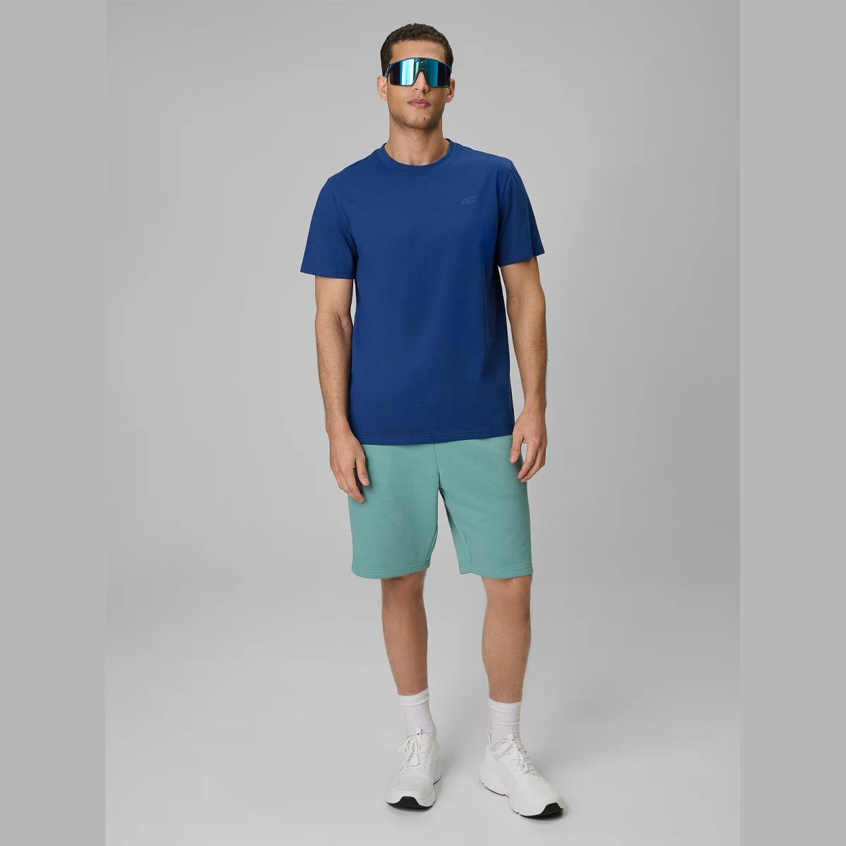 T-shirt regular hladký pánský - tmavě modrý · záber 2