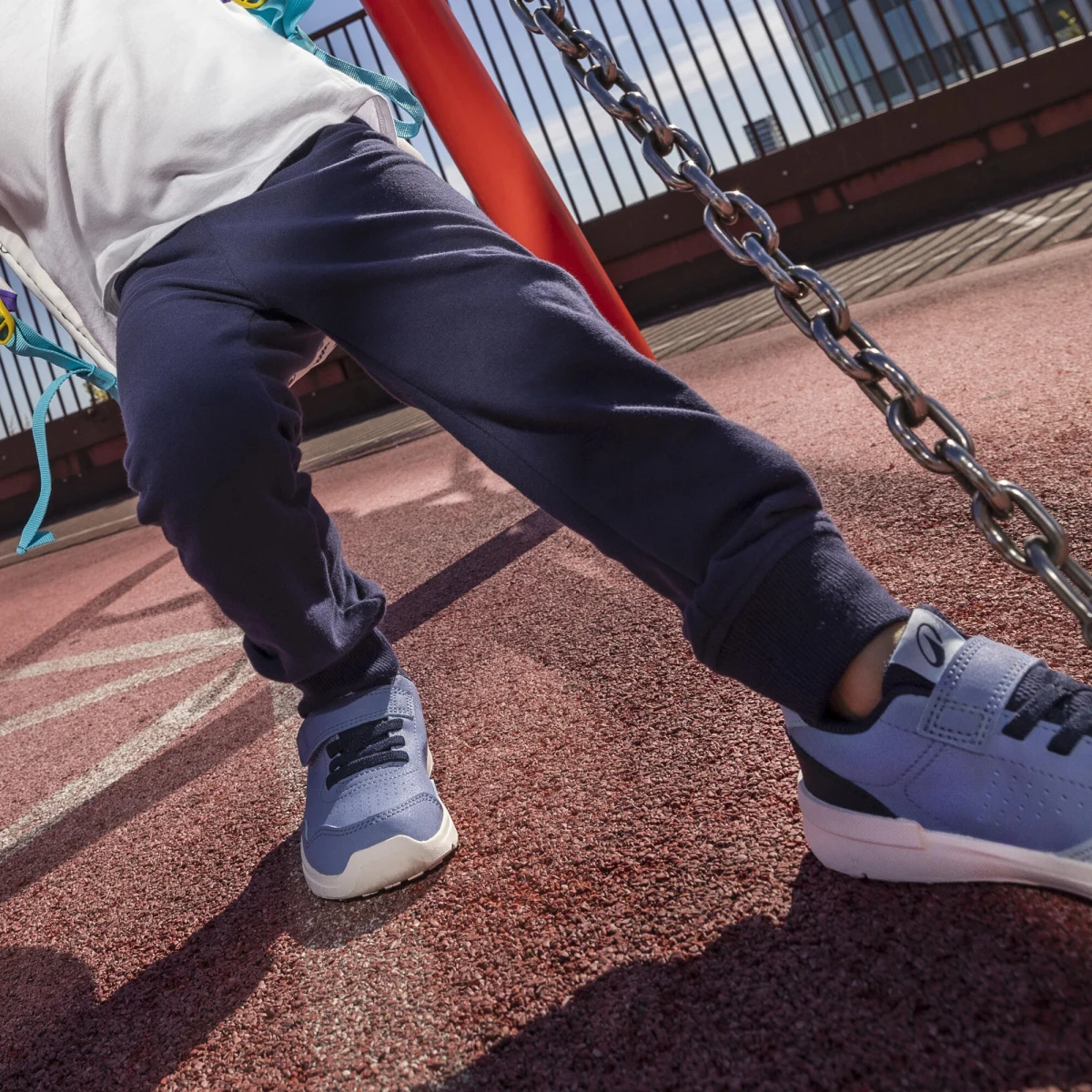 DECATHLON Detská barefoot obuv Stepper Daily suchý zips 24-28 modrá 26 · záber 2