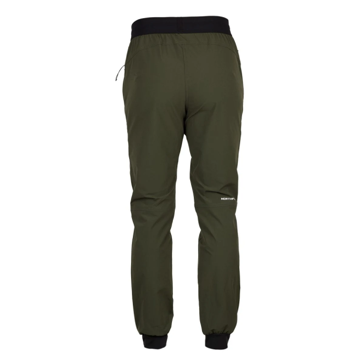 Dámske turistické zateplené nohavice NORTHFINDER JANAE-550blackdarkgreen · záber 2