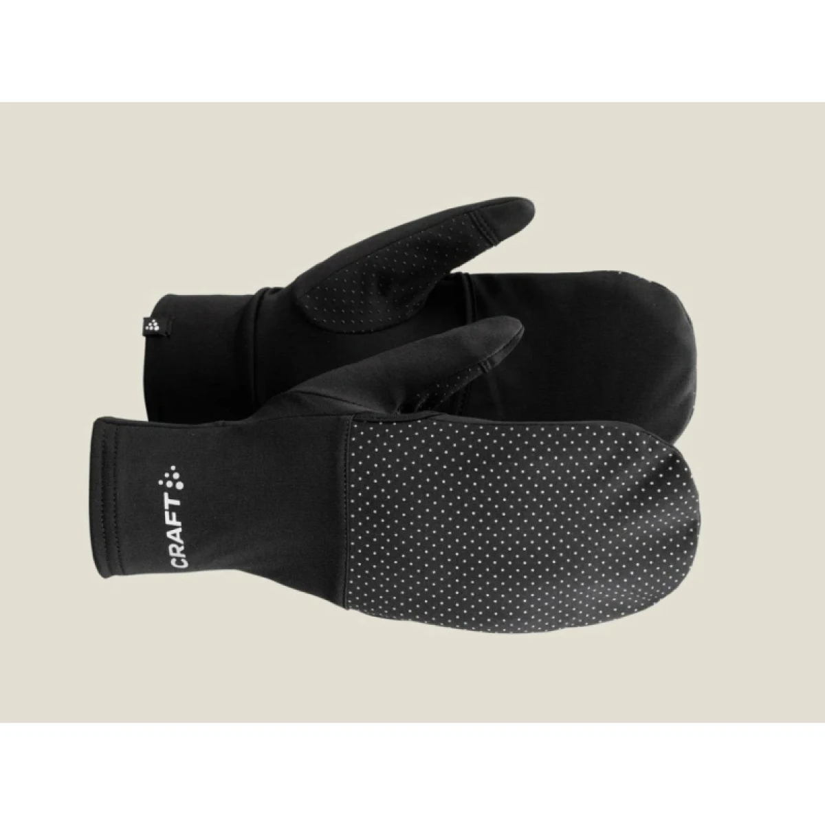 Běžecké rukavice CRAFT LUMEN FLEECE HYBRID GLOVE 2-999000-Black · záber 2
