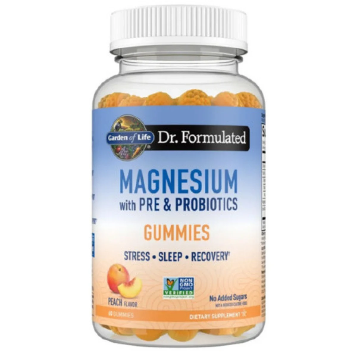 Dr.FORMULATED Magnesium with pre and probiotics peach 60 kapsúl · záber 1