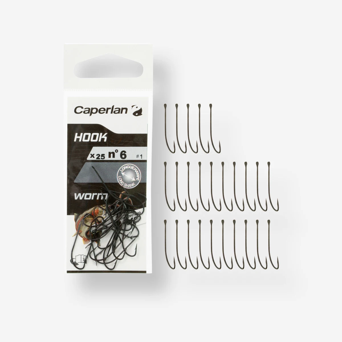 CAPERLAN Rybársky jednoduchý háčik Hook Special Worm 8 · záber 1