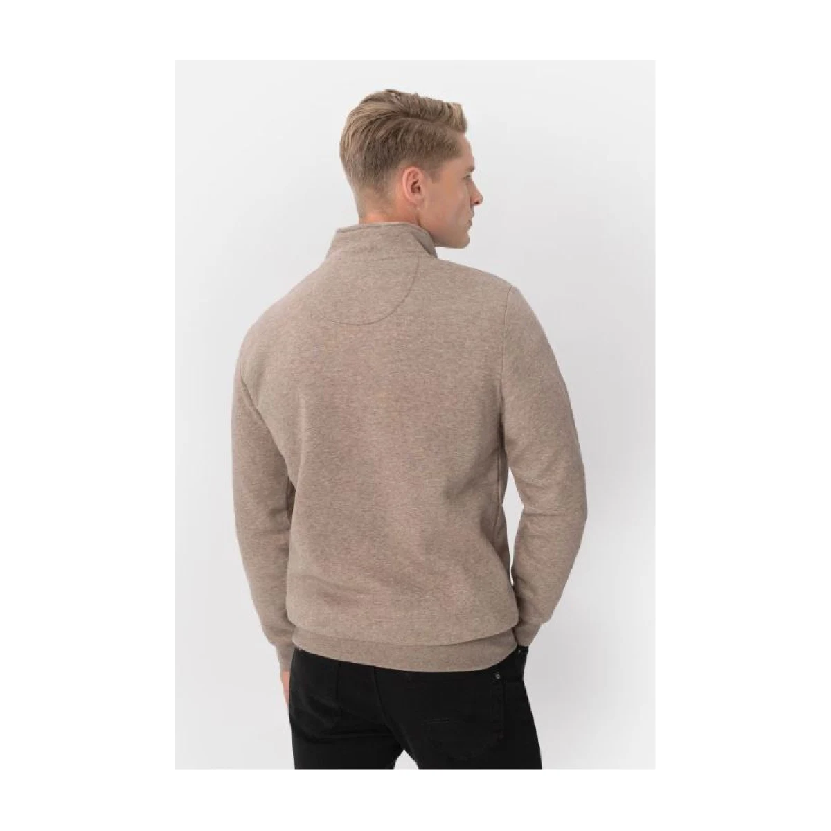 Pánská mikina se zipem VOLCANO B-LIPSO-102M-BEIGE MEL · záber 4