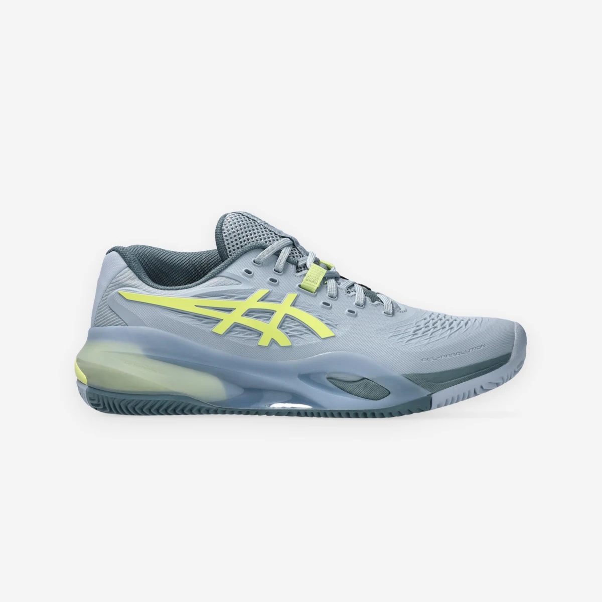 ASICS ASICS Gel Resolution X pánska tenisová obuv na antuku sivo-žltá 44,5 · záber 2