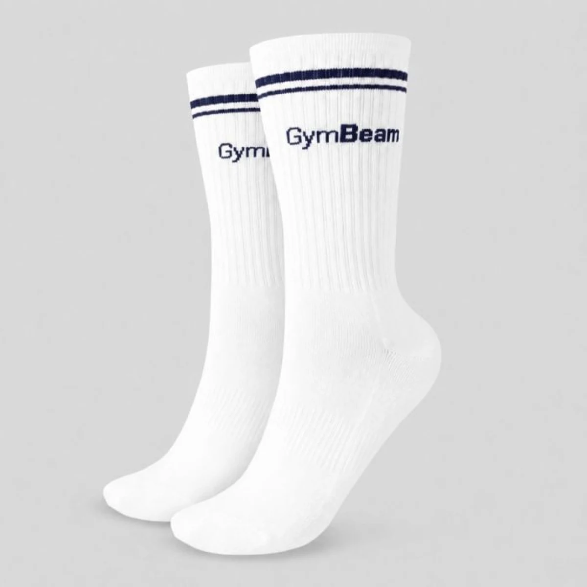 GymBeam Ponožky Crew White L · záber 1